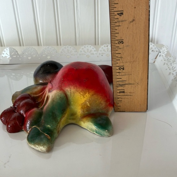 Vintage MCM Chalkware Wall Art Plaques Of Fruit - Picture 10 of 12